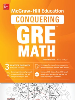 cover image of McGraw-Hill Education Conquering GRE Math